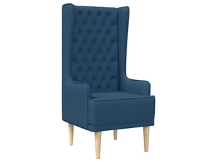 Fauteuil fixe VIDAXL  Tissu bleu