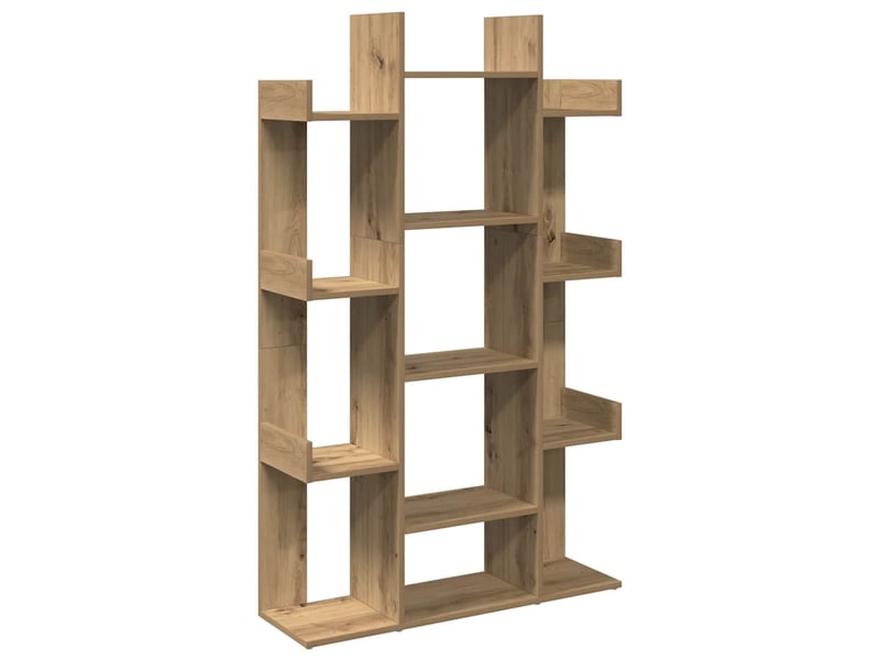  Bibliothèque, étagère de rangement chêne artisanal 86x25,5x140 cm bois d'ingénierie  - Conforama A