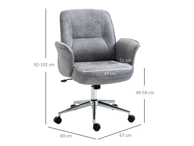  Fauteuil de bureau xxl ergonomique rembourré, inclinable, réglable, gris clair, 120 kg  - Conforama C