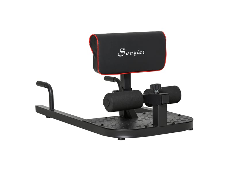  Appareil de squat sissy 3 en 1 noir en acier réglable, pour abdominaux, jambes et bras à domicile  - Conforama A
