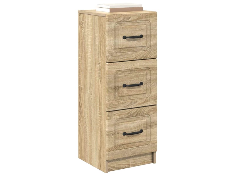  Armoire de rangement bureau, armoire à tiroirs chêne sonoma 33 x 34,5 x 87 cm  - Conforama C