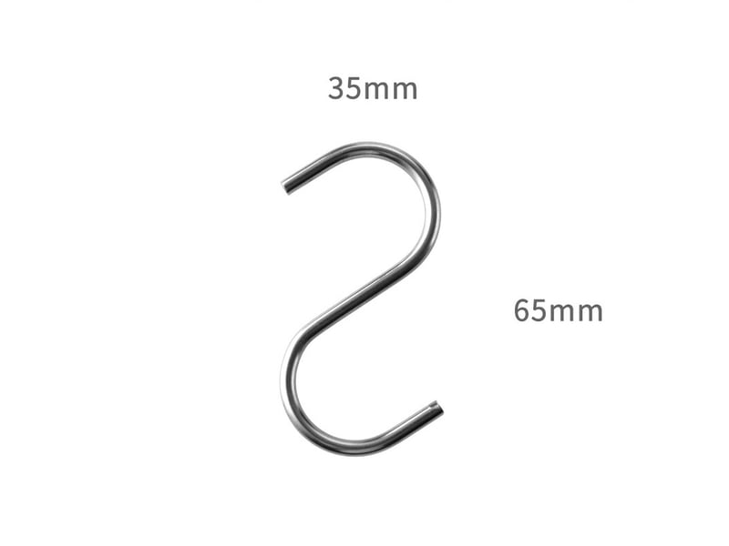 Lot de 12 crochets, porte-couverts en acier inoxydable, patères pour cuisine, bureau, salle de bain, décoration de fête, gris - Conforama B