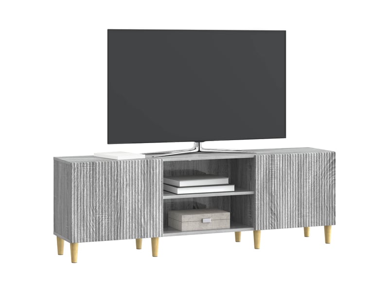  Meuble tv - banc tv - meuble de rangement sonoma gris 150 x 31 x 50 cm bois d'ingénierie  - Conforama C
