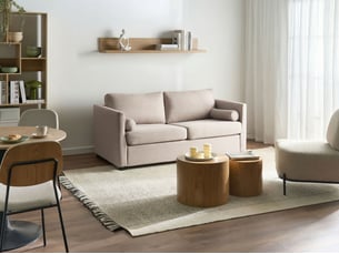 Canapé-lit inkoo tissu beige