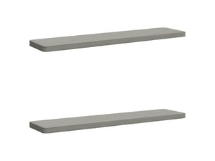 Lot de 2 coussins de banc, coussins d'assise vught 100 % polyester gris cf57976
