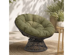 Coussin de chaise suspendue, coussin d'assise vianen 100 % polyester vert olive cf54311