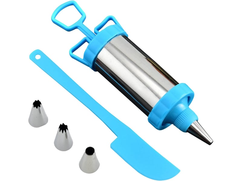  Seringue de décoration de gâteau en métal, seringue à passepoil pour décoration de gâteau outils de décoration de crème dessert réutilisables NO Commercial reference - Conforama A