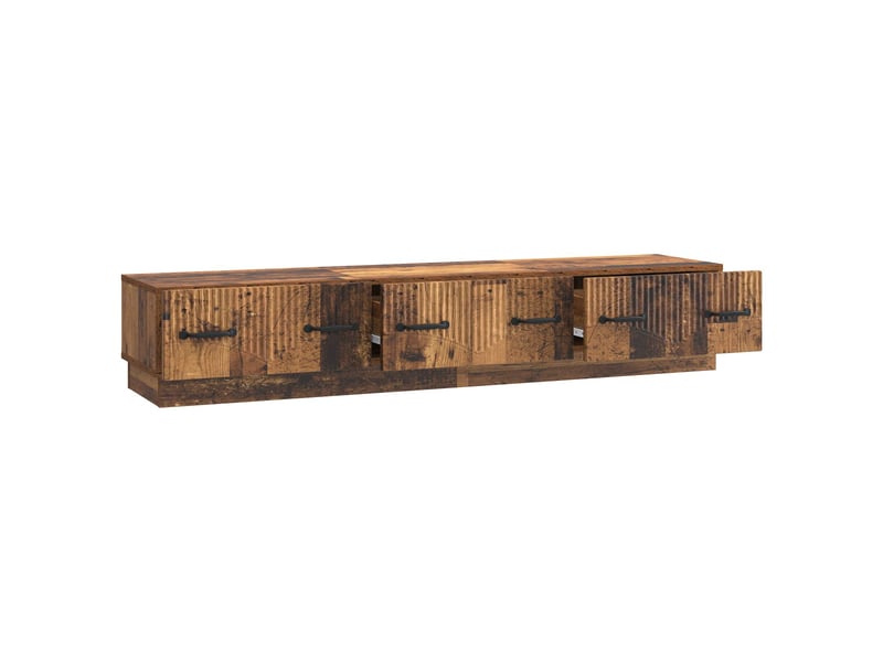  Meuble tv - banc tv - meuble de rangement bois ancien 147 x 34,5 x 27 cm bois d'ingénierie  - Conforama E