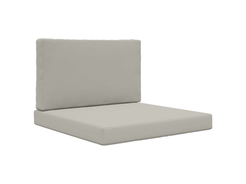  Coussin de canapé d'extérieur, coussin de chaise polyester gris 80 x 80 cm cf54094  - Conforama A
