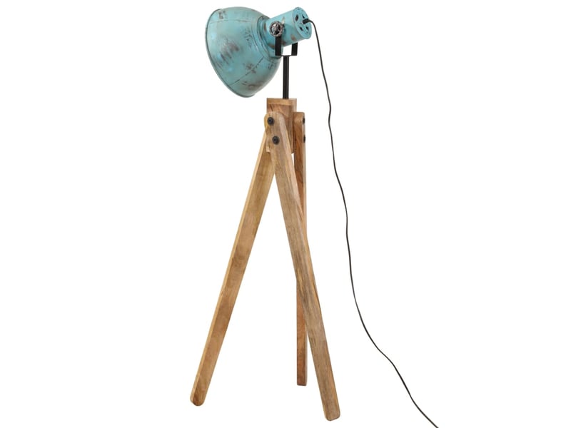  Lampadaire salon, lampe sur pied 25 w bleu délavé 45x45x120 cm e27  - Conforama E