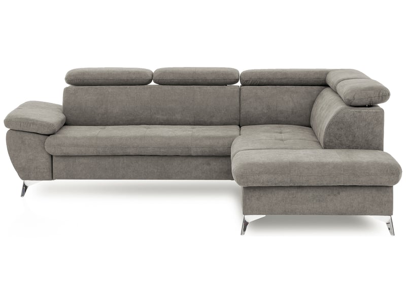 Canapé d'angle droit convertible 4 places en tissu ALLY 2 coloris sable - Conforama B