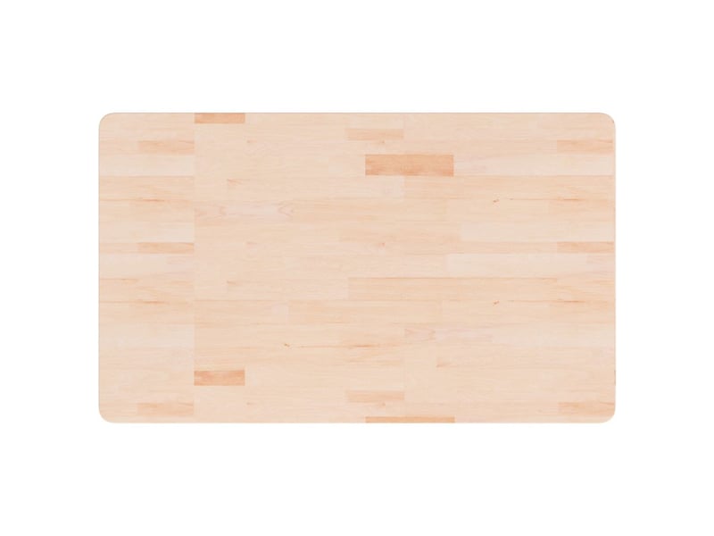  Comptoir de salle de bain, plan de travail 100x60x2,5 cm bois massif non traité cf65715  - Conforama A