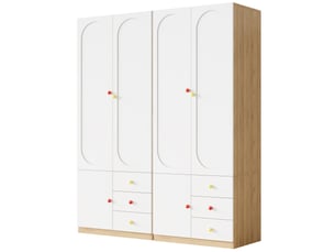 Armoire 2 porte(s)   3 tiroir(s) <strong>PANGIVO</strong> <strong>N883P52447879H-2</strong> coloris blanc largeur 50 cm