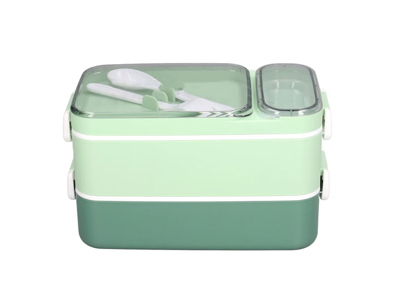  Boîte à lunch à double couche étanche pour four à micro-ondes green box pour dortoir  - Conforama B