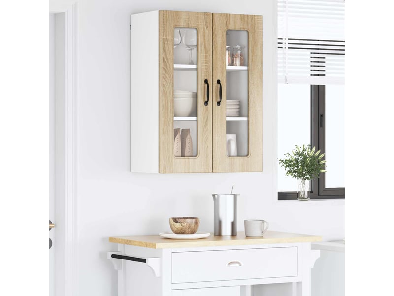  Meuble mural de cuisine | armoire de cuisine chêne sonoma 60x31x80cm shl7540  - Conforama D