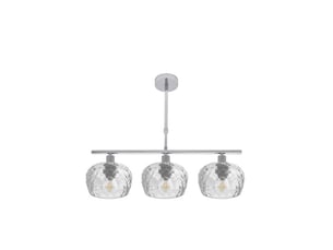 Fabrilamp estela, lampe, moderne, 3 x e14, chromé, 45-57 x 55 x 13 cm
