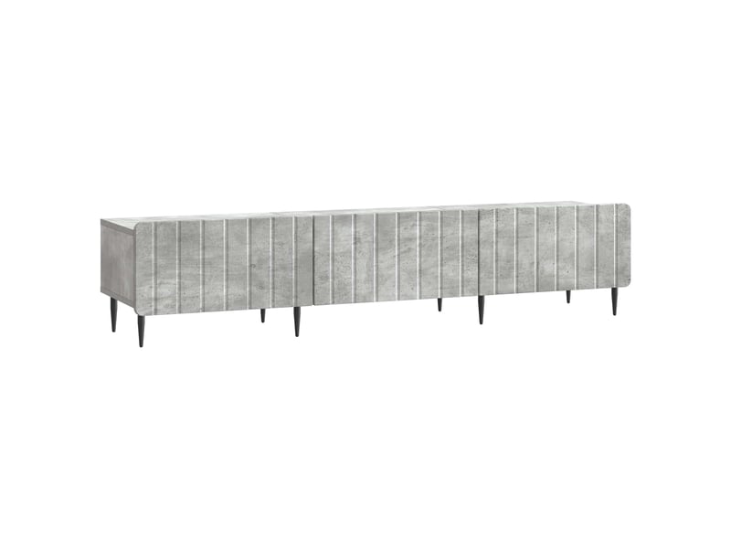  Meuble tv - banc tv - meuble de rangement gris béton 147 x 34,5 x 32 cm bois d'ingénierie  - Conforama A