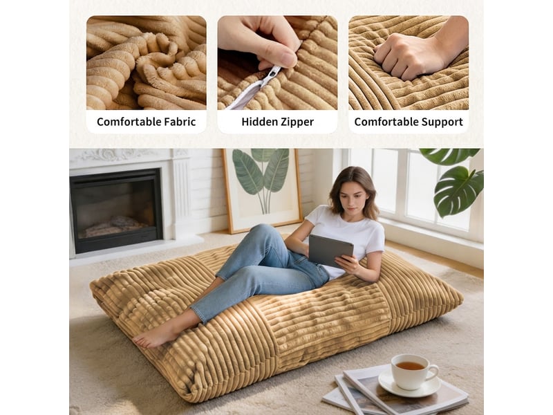  Pouf poire, bicolore cao-T3800P546792-conf-NEW - Conforama W