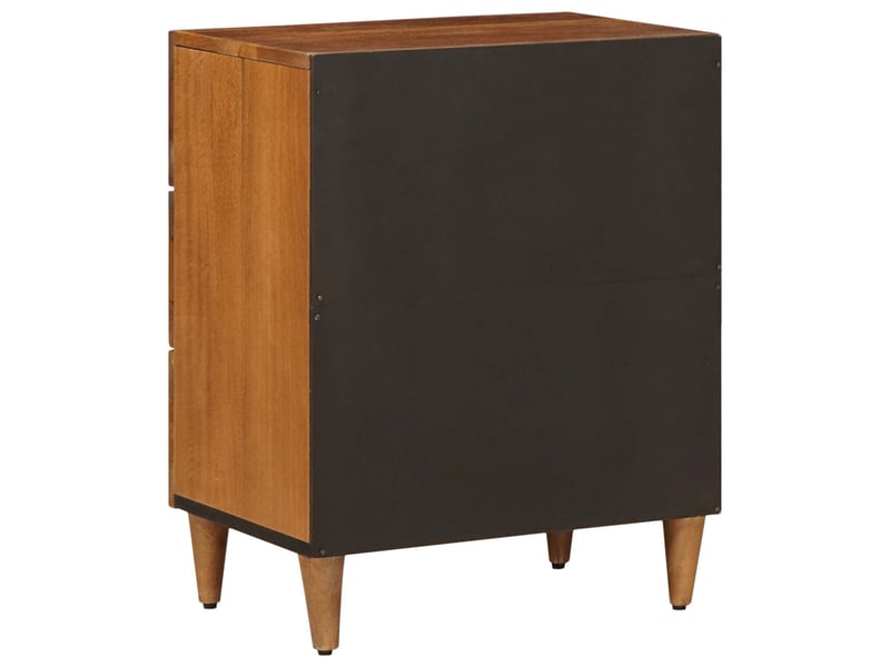  Table de chevet marron 50 x 33 x 62 cm bois de mangue massif  - Conforama E