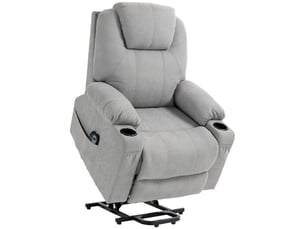 Fauteuil relax électrique RAELUNYI Cuir / Tissu noir