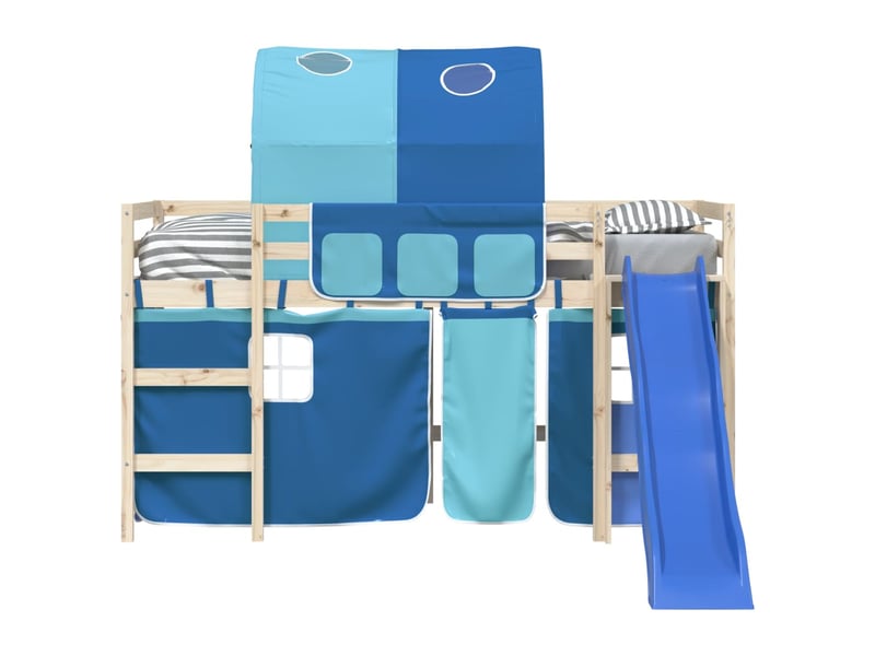  Rideaux pour lit mezzanine avec tunnel bleu polyester cf44932  - Conforama E