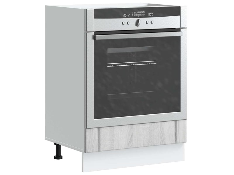  Armoire de cuisine, armoire de four lucca sonoma gris bois d'ingénierie  - Conforama B