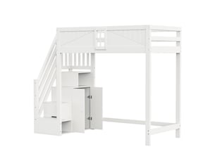 Lit simple 90x200 cm    coloris blanc