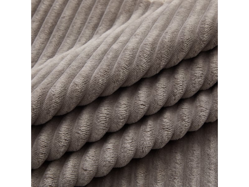  Méridienne canapé salon moderne en tissu chenille gris foncé avec coussin confortable pour pièce à vivre  - Conforama D