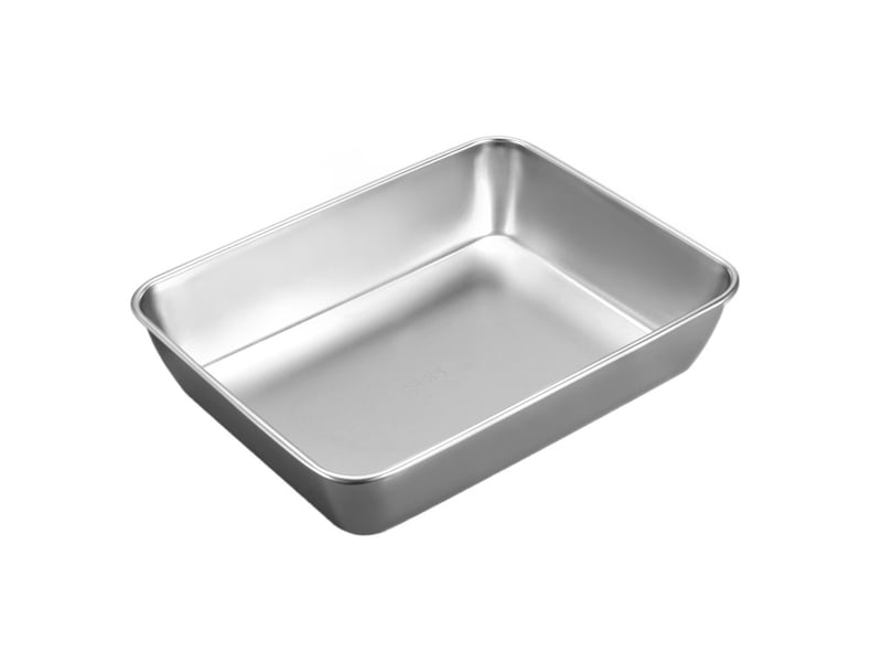 Bac de cuisson en inox rectangulaire 23x17x5cm - Conforama A
