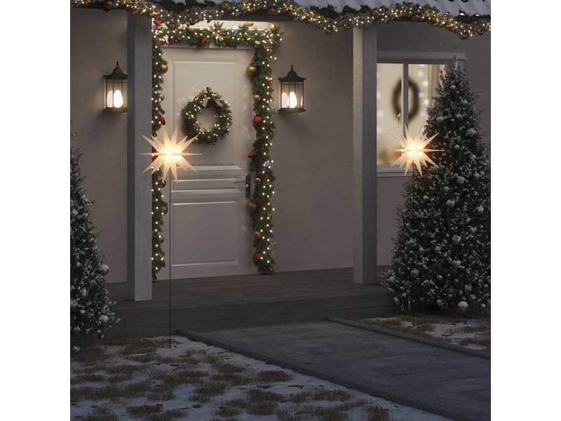  Lumière de noël avec piquet led pliable blanc 57 cm  - Conforama B