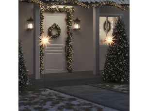 Lumière de noël avec piquet led pliable blanc 57 cm
