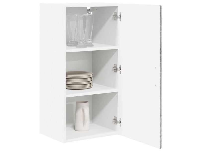 Meuble mural de cuisine, armoire de cuisine gris sonoma 40x31x80cm - Conforama C