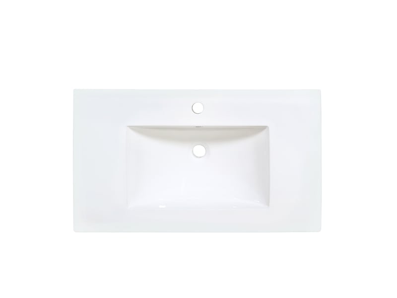  Meuble sous vasque mural 81x47x52 cm 2 tiroirs mdf blanc brillant sans robinet  - Conforama D