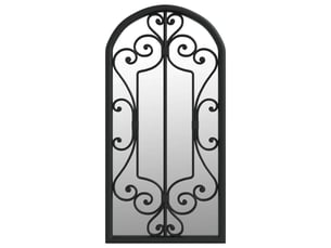 Miroir rectangulaire à fixer coloris noir <strong></strong> <strong></strong> - 70 cm x 30 cm