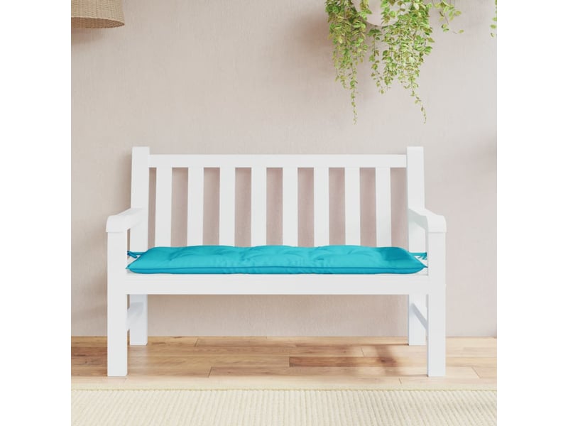  Coussin de banc de jardin, coussin d'assise turquoise 120x50x7 cm tissu cf52842  - Conforama B