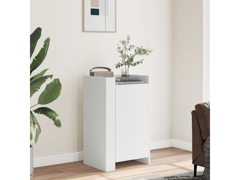  Buffet - bahut - meuble de rangement blanc 45x35x75 cm bois d'ingénierie  - Conforama B