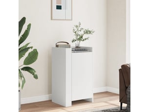 Buffet - bahut - meuble de rangement blanc 45x35x75 cm bois d'ingénierie