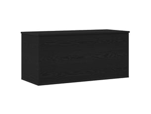 Boîte de rangement, coffre de rangement chêne noir 100x42x46 cm
