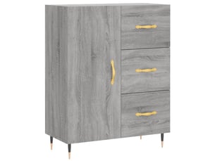 Buffet - bahut - meuble de rangement sonoma gris 69,5x34x90 cm bois d'ingénierie