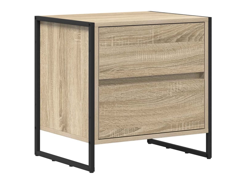  Table de chevet - cabinet de chevet - table de nuit 2 pc sonoma 50 x 39,5 x 50 cm bois d'ingénierie  - Conforama D