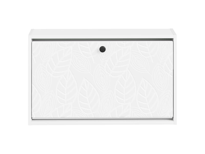  Meuble à chaussures mural, armoire à chaussures delft 71x17x43 cm blanc  - Conforama D