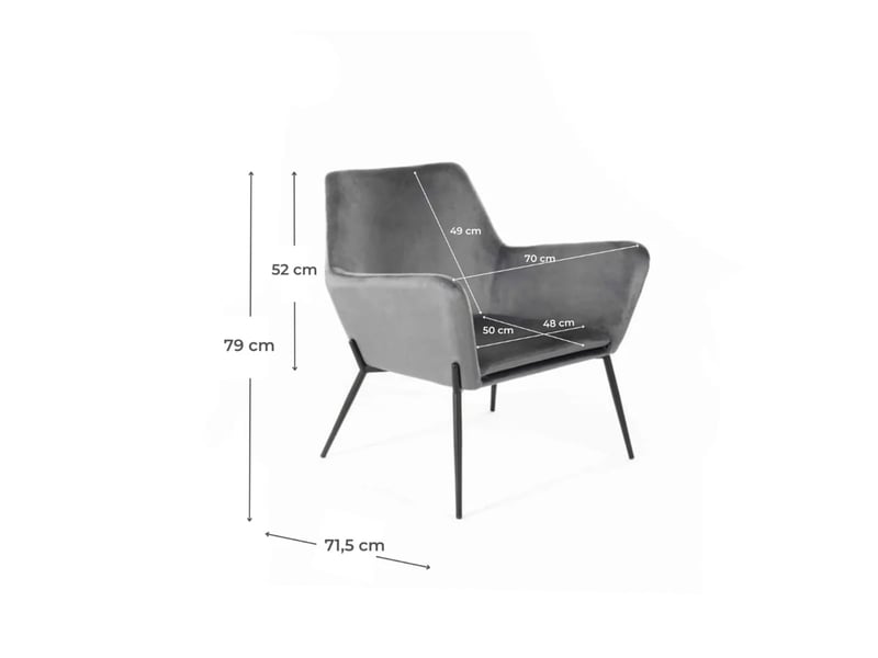  Fauteuil en velours design moderne pour salon nova - vert foncé  - Conforama C
