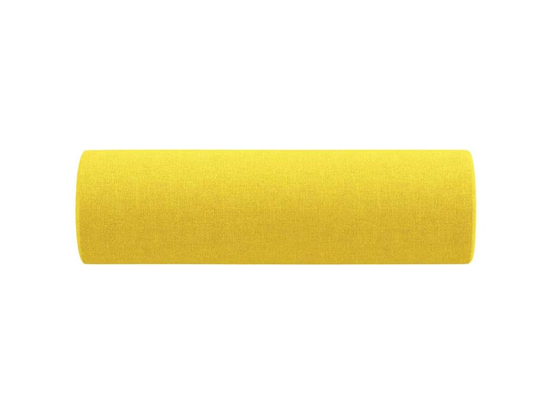  Lot de 2 coussins décoratifs jaune clair ø15x50 cm tissu cf60873  - Conforama D