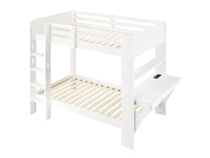 Lit mezzanine 90x200 cm <strong></strong>  <strong></strong> coloris blanc