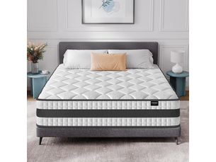 Matelas 75x180 cm <strong>INRE</strong>  <strong></strong> Ressorts + mémoire de forme soutien Ferme épaisseur 25 cm