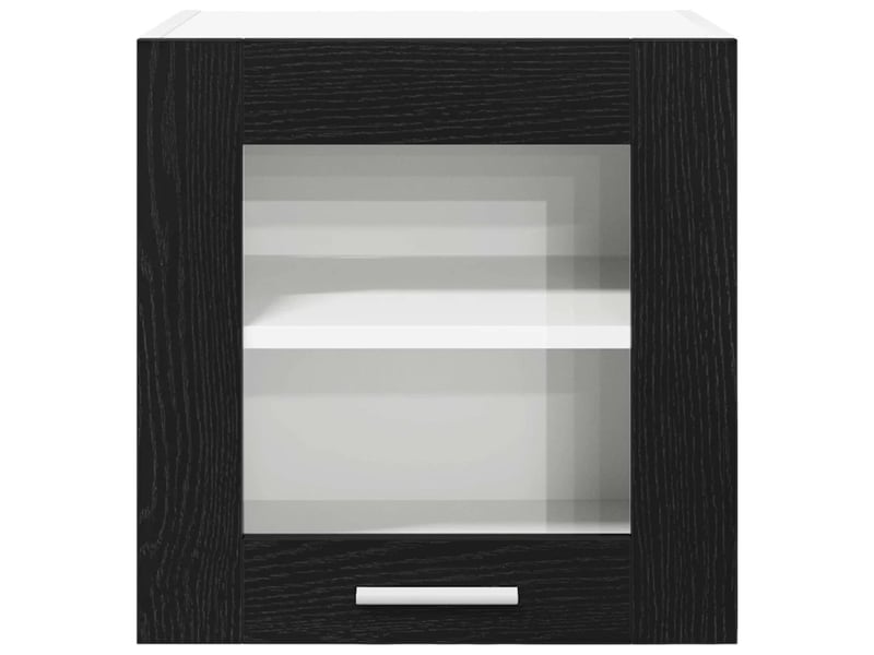  Lot de 2 armoires suspendues modernes avec porte 40 x 31 x 40 cm espace de rangement optimisé en bois d'ingénierie noir 02_0053244  - Conforama D