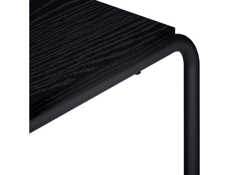  Meuble tv moderne, banc tv 80x35,5x42 cm chêne noir bois d'ingénierie  - Conforama E