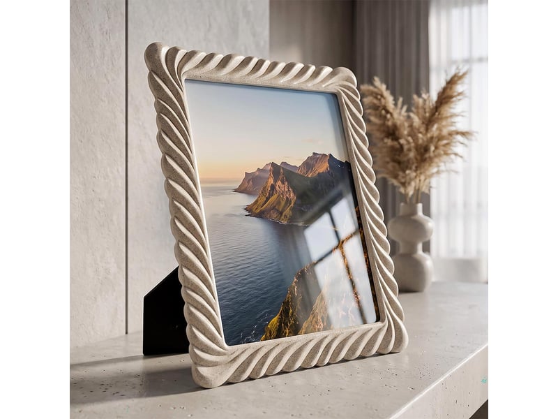  Cadre photo en résine nautica 20x25cm sable  - Conforama E
