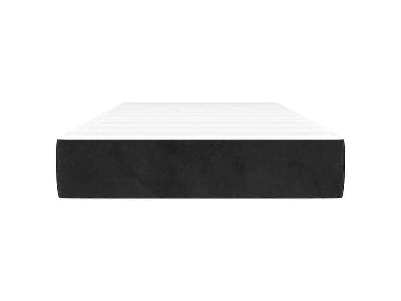 Matelas de lit à ressorts ensachés fermeté moyenne noir 80x200x20 cm velours - Conforama C
