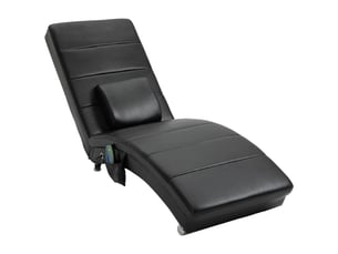 Fauteuil relax électrique RAELUNYI Cuir / Tissu noir